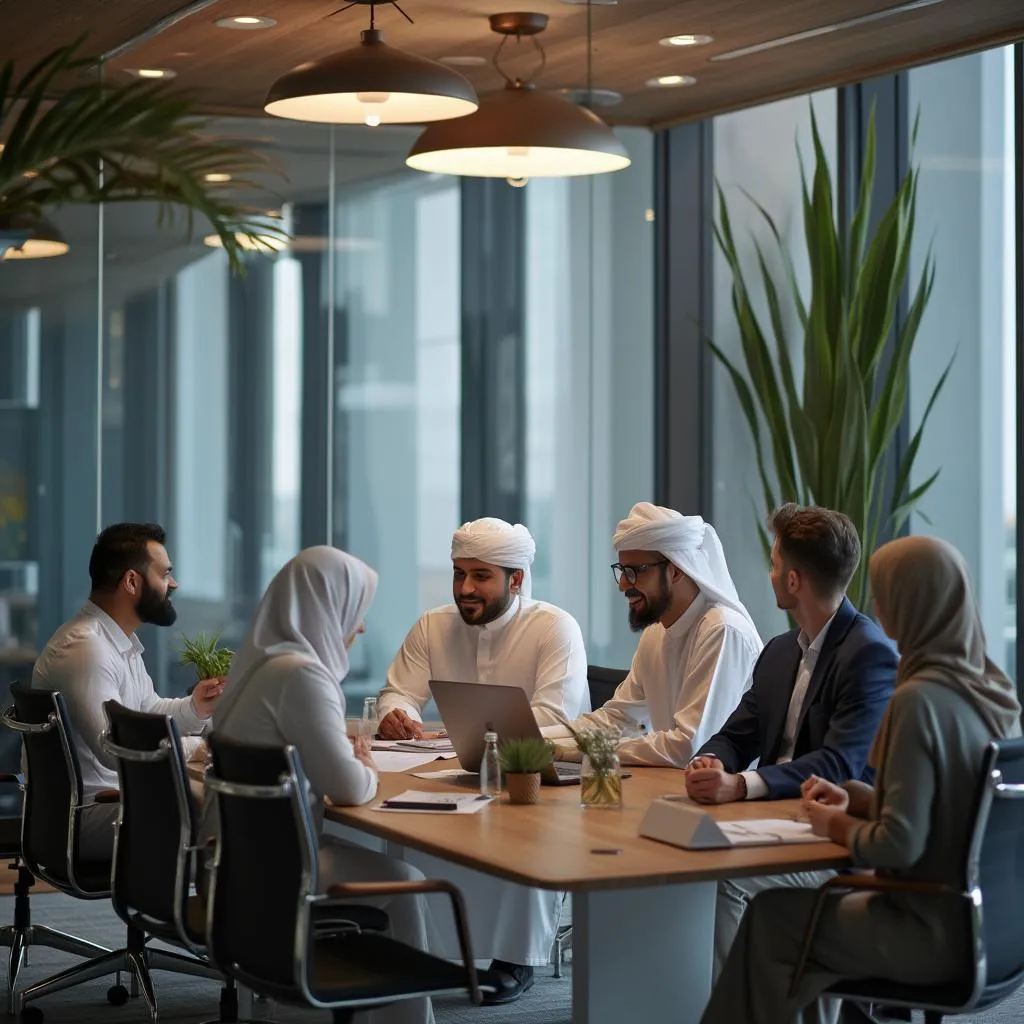 اجتماع مع عملاء